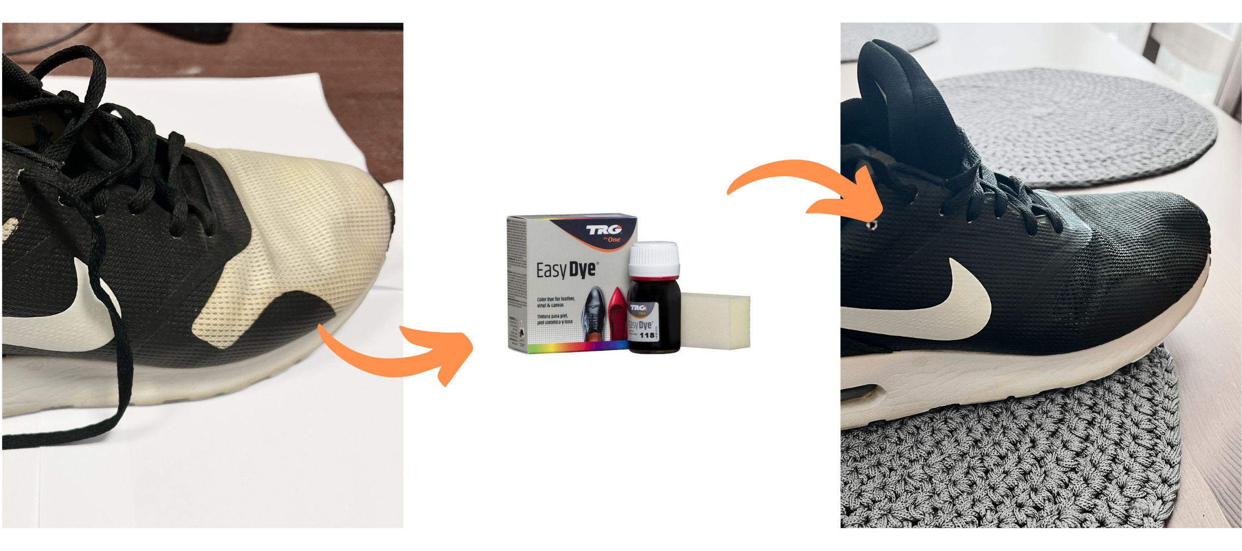 Černá Barva na tenisky Easy Dye TRG Black 118